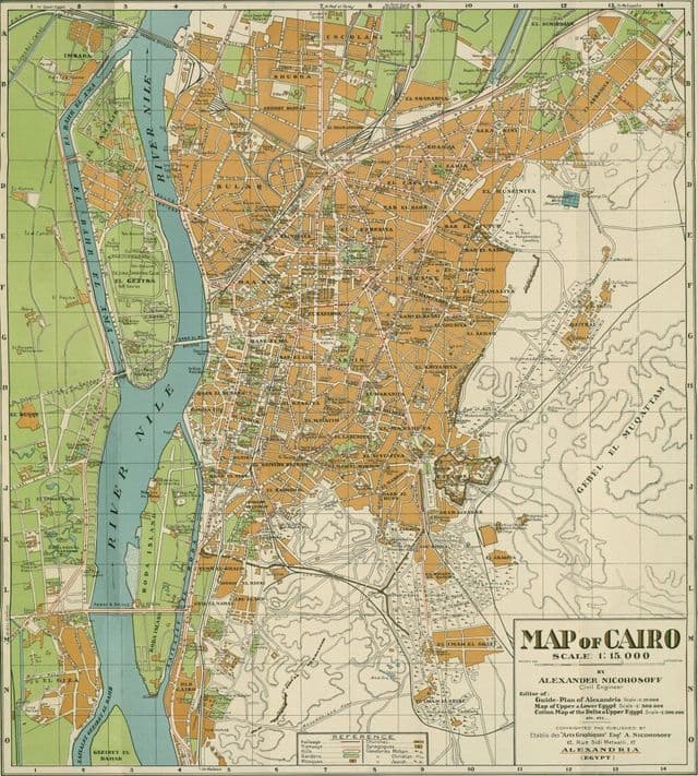 Plan historique de Cairo