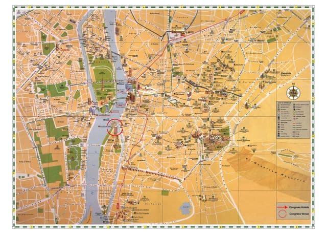 Plan des monuments de Cairo