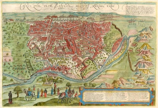 Plan antique de Cairo